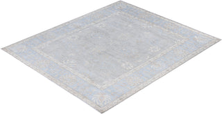 Traditional Oushak Wool Hand Knotted Light Gray Area Rug 8' 2" x 9' 8"