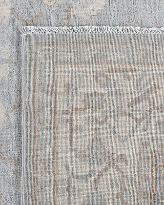 Traditional Oushak Wool Hand Knotted Light Gray Area Rug 8' 1" x 9' 6"
