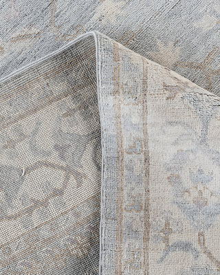 Traditional Oushak Wool Hand Knotted Light Gray Area Rug 8' 1" x 9' 6"