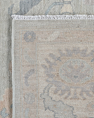 Traditional Oushak Wool Hand Knotted Light Blue Area Rug 7' 11" x 9' 8"