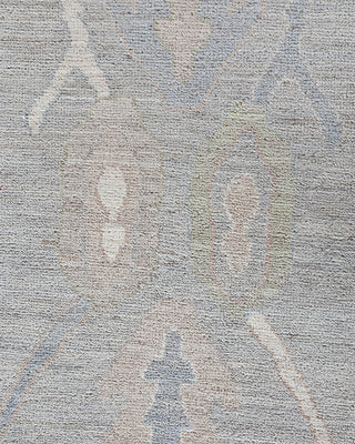 Traditional Oushak Wool Hand Knotted Light Gray Area Rug 8' 3" x 9' 11"