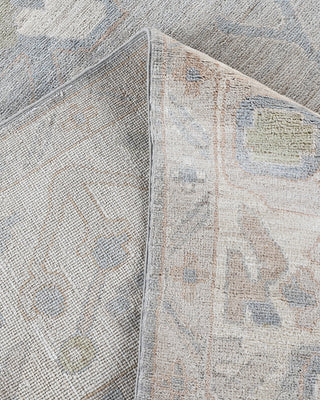 Traditional Oushak Wool Hand Knotted Light Gray Area Rug 8' 3" x 9' 11"
