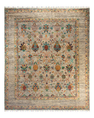 Bohemian Tribal Wool Hand Knotted Fawn Area Rug 8' 3" x 9' 10"