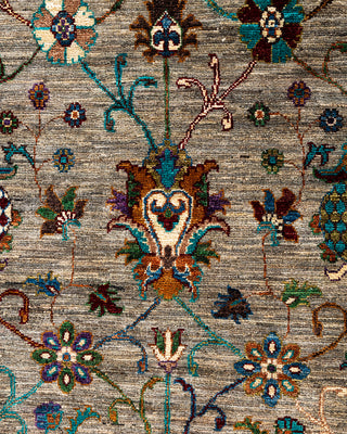 Bohemian Tribal Wool Hand Knotted Gray Area Rug 8' 3" x 10' 0"