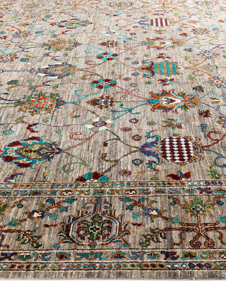 Bohemian Tribal Wool Hand Knotted Gray Area Rug 8' 3" x 10' 0"