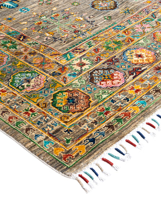 Bohemian Tribal Wool Hand Knotted Fawn Area Rug 8' 1" x 9' 7"