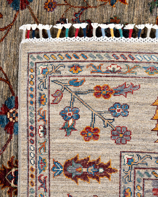 Bohemian Tribal Wool Hand Knotted Brown Area Rug 8' 3" x 9' 11"