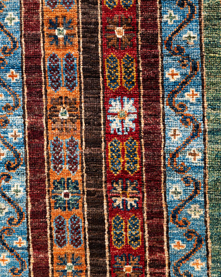 Bohemian Tribal Wool Hand Knotted Red Area Rug 8' 2" x 9' 10"