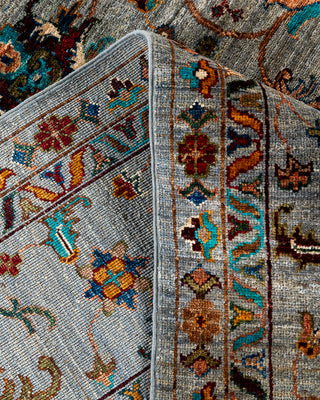 Bohemian Tribal Wool Hand Knotted Gray Area Rug 8' 6" x 9' 10"