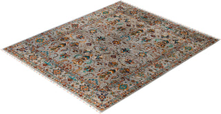 Bohemian Tribal Wool Hand Knotted Gray Area Rug 8' 6" x 9' 10"