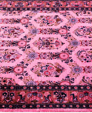 Fine Vibrance, One-of-a-Kind Hand-Knotted Area Rug  - Pink, 2' 8" x 10' 0"