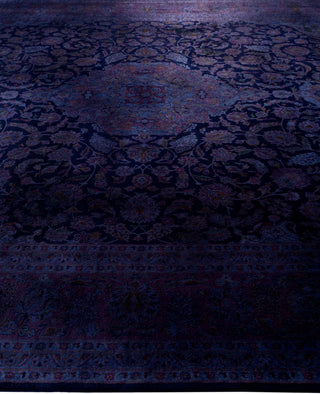 Overdyed One-of-a-Kind Wool Purple Area Rug 10' 0" x 14' 0"