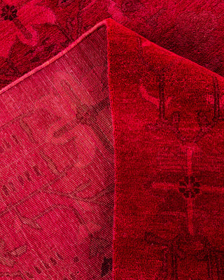 Overdyed Hand-Knotted Orange Area Rug 9' 2" x 12' 2"