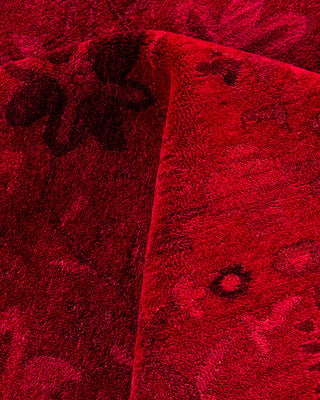 Overdyed Hand-Knotted Orange Area Rug 9' 2" x 12' 2"