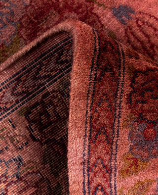 Contemporary Overdyed Wool Hand Knotted Pink Runner 2' 7" x 10' 2"