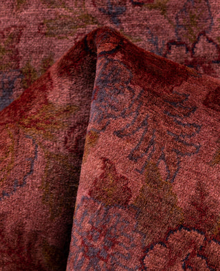 Contemporary Overdyed Wool Hand Knotted Pink Runner 2' 7" x 10' 2"