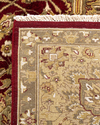 Traditional Kashan Hand Knotted Floral Wool Red Area Rug 9' 0" x 12' 0"