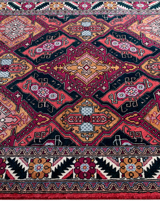 Traditional Hand-Knotted Red Area Rug 4' 0" x 6' 6"