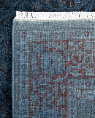 Overdyed Hand-Knotted Gray Area Rug 4' 1" x 6' 4"