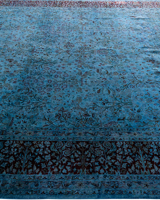 Fine Vibrance, One-of-a-Kind Hand-Knotted Area Rug  - Blue, 8' 1" x 10' 3"