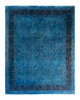 Fine Vibrance, One-of-a-Kind Hand-Knotted Area Rug  - Blue, 8' 1" x 10' 3"