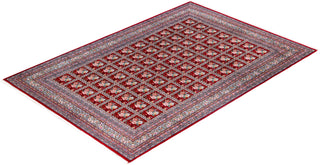 Traditional Tabriz Hand Knotted Floral Wool Red Area Rug 8' 3" x 11' 9"
