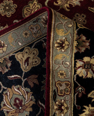 Traditional Floral Wool Hand Knotted Red Area Rug 8' 10" x 11' 10"
