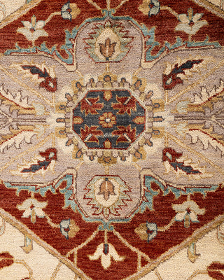 Traditional Oushak Hand Knotted Oriental Wool Red Area Rug 9' 1" x 12' 3"