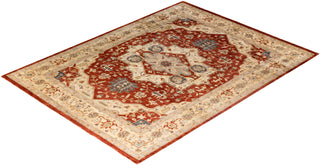 Traditional Oushak Hand Knotted Oriental Wool Red Area Rug 9' 1" x 12' 3"