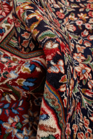 Authentic Persian Kerman Hand Knotted Wool Red Area Rug 6' 2" x 8' 9"