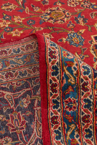 Authentic Persian Kashan Hand Knotted Wool Ivory Area Rug 8' 4" x 12' 0"