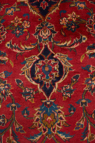 Authentic Persian Kashan Hand Knotted Wool Ivory Area Rug 8' 4" x 12' 0"