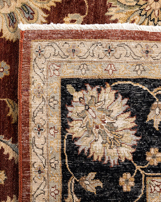 Traditional Oushak Hand Knotted Floral Wool Rust Area Rug 9' 4" x 12' 4"