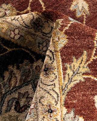 Traditional Oushak Hand Knotted Floral Wool Rust Area Rug 9' 4" x 12' 4"