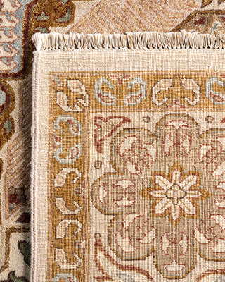 Traditional Ikat Hand Knotted Oriental Wool Brown Area Rug 8' 0" x 10' 4"
