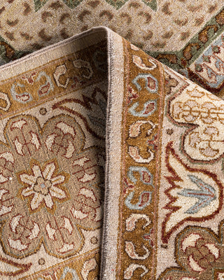 Traditional Ikat Hand Knotted Oriental Wool Brown Area Rug 8' 0" x 10' 4"