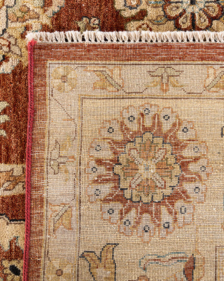 Traditional Oushak Hand Knotted Floral Wool Rust Area Rug 8' 3" x 10' 7"