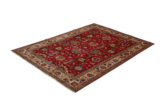 Authentic Persian Tabriz Hand Knotted Wool Red Area Rug 8' 0" x 11' 0"