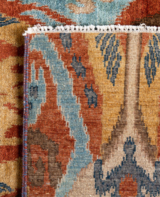 Traditional Floral Wool Hand Knotted Red Area Rug 8' 1" x 10' 1"