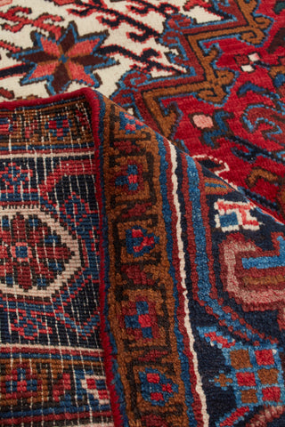 Authentic Persian Heriz Hand Knotted Wool Black Area Rug 8' 10" x 10' 10"