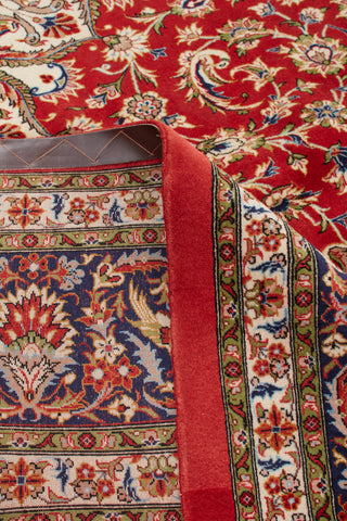 Authentic Persian Qom Hand Knotted Wool Red Area Rug 8' 2" x 11' 7"