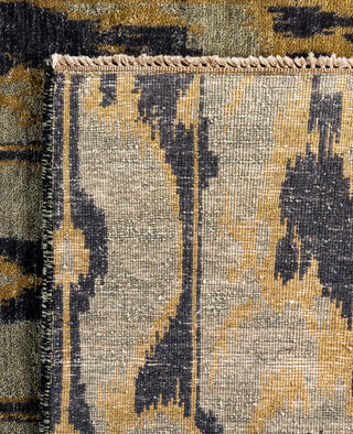 Traditional Floral Wool Hand Knotted Black Area Rug 8' 3" x 9' 10"