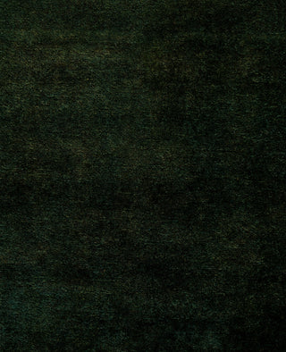 Contemporary Overdyed Wool Hand Knotted Green Area Rug 4' 0" x 6' 0"
