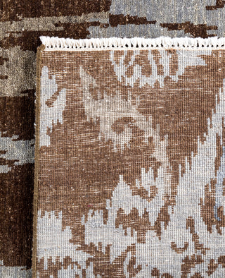 Traditional Floral Wool Hand Knotted Brown Area Rug 8' 0" x 10' 2"