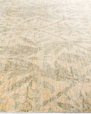 Traditional Oushak Hand Knotted Floral Wool Beige Area Rug 8' 2" x 10' 3"