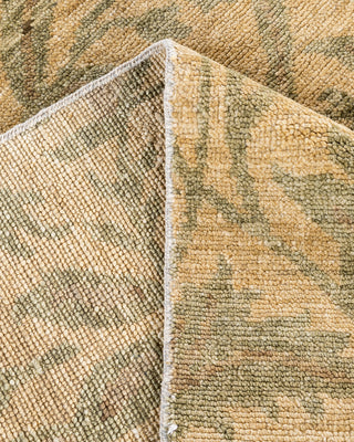 Traditional Oushak Hand Knotted Floral Wool Beige Area Rug 8' 2" x 10' 3"