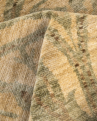 Traditional Oushak Hand Knotted Floral Wool Beige Area Rug 8' 2" x 10' 3"