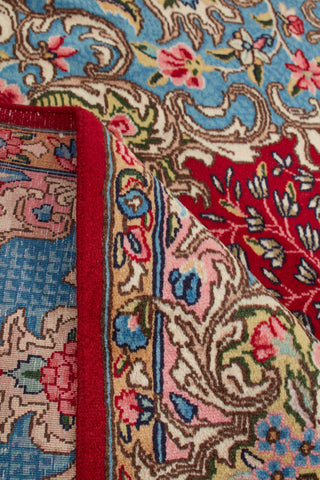 Authentic Persian Lavar Kerman Hand Knotted Wool Red Area Rug 7' 10" x 11' 2"