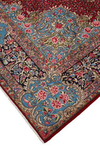 Authentic Persian Lavar Kerman Hand Knotted Wool Red Area Rug 7' 10" x 11' 2"