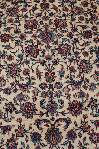 Authentic Persian Lavar Kerman Hand Knotted Wool Blue Area Rug 8' 3" x 11' 4"